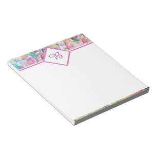 Bloc-notes floral pastel