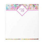 Bloc-notes floral pastel (Devant)