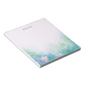 Bloc-notes floral pastel personnalisé (Incliné)