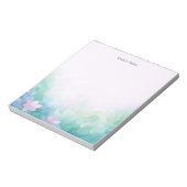 Bloc-notes floral pastel personnalisé (Tourné)