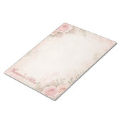 Bloc-notes floral personnalisé (Incliné)