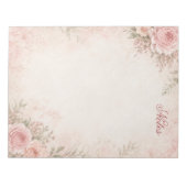 Bloc-notes floral personnalisé (Devant)