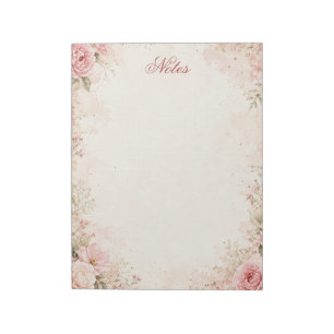 Bloc-notes floral personnalisé