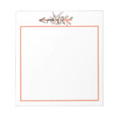 Bloc-notes floral personnalisé (Devant)