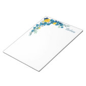 Bloc-notes floral personnalisé (Incliné)