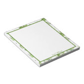 Bloc-notes floral personnalisé au citron vert (Incliné)