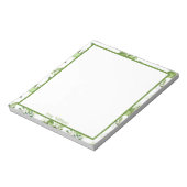 Bloc-notes floral personnalisé au citron vert (Tourné)