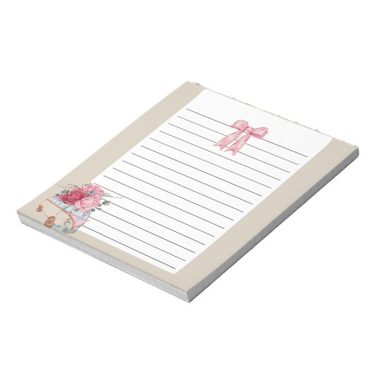 Bloc-notes Floral Retro Van Lined (Tourné)