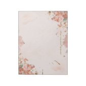 Bloc-notes Floral Romantique Aquarelle Écriture d' (Tourné)