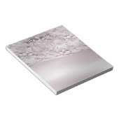 Bloc-notes floral rose (Incliné)