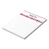 Bloc-Notes Floral Rose Et Violet (Tourné)