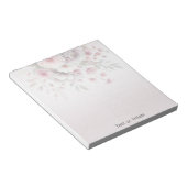 Bloc-notes floral rose moderne (Incliné)