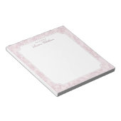 Bloc-notes floral rose toile (Incliné)