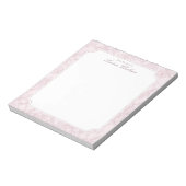 Bloc-notes floral rose toile (Tourné)