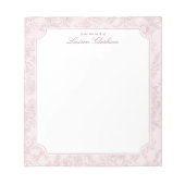 Bloc-notes floral rose toile (Devant)