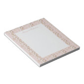 Bloc-notes floral rose vintage (Incliné)