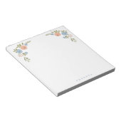 Bloc-notes floral vintage (Incliné)