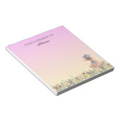 Bloc-notes floral violet (Incliné)