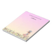 Bloc-notes floral violet (Tourné)