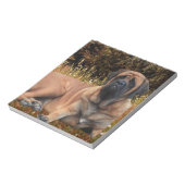 Bloc-notes français de Bulldogen Mastiff (Tourné)