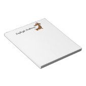 Bloc-notes Funny Dachshund 5,5" x 6" - 40 pages (Incliné)