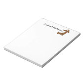Bloc-notes Funny Dachshund 5,5" x 6" - 40 pages (Tourné)