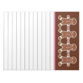 Bloc-notes Garçon Pain d'épices (Devant)