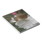 Bloc-notes Garden Snail et Carnation blanche (Incliné)
