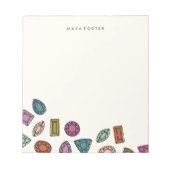 Bloc-notes Gems - Charbon (Devant)