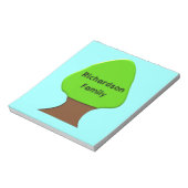 Bloc-notes généalogique personnalisable dans l'arb (Tourné)