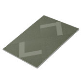 Bloc-notes géométrique flèches vert mousse – Perso (Incliné)