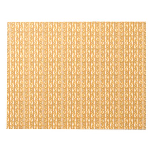 Bloc-notes | Géométrique Orange | Papeterie Créati (Devant)