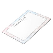 Bloc-notes géométrique personnalisé (Incliné)