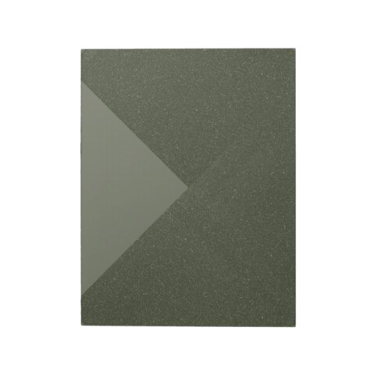 Bloc-notes géométrique vert mousse moderne – Perso (Tourné)