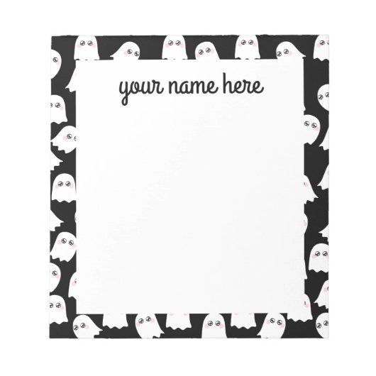 Bloc-notes Ghosts personnalisé (Devant)