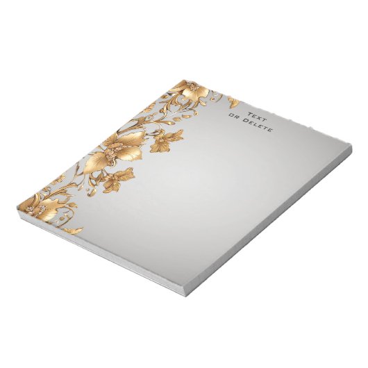 Bloc-notes Gold Floral (Tourné)