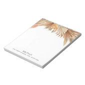 Bloc-notes Gold Pampas Boho Rose (Tourné)