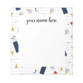 Bloc-notes Golf personnalisé (Devant)