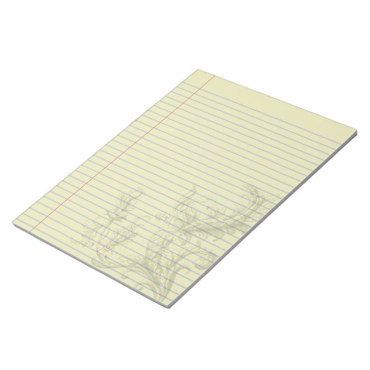 Bloc-notes Gothique Steampunk Floral Imaginaire (Incliné)