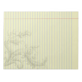 Bloc-notes Gothique Steampunk Floral Imaginaire (Devant)