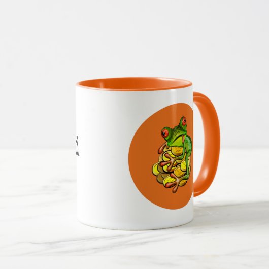 Bloc-notes gourmande crapaud Mug (Devant droit)