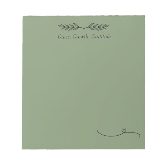 Bloc-notes Grace & Growth Daily Affirmation (Devant)