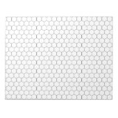 Bloc-notes grand format papier graphique hexagone (Devant)