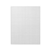 Bloc-notes grand format papier quadrillé 1/4 po (g (Tourné)