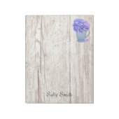 Bloc-notes grand Personnalisé Hydrangea Pitcher (Tourné)