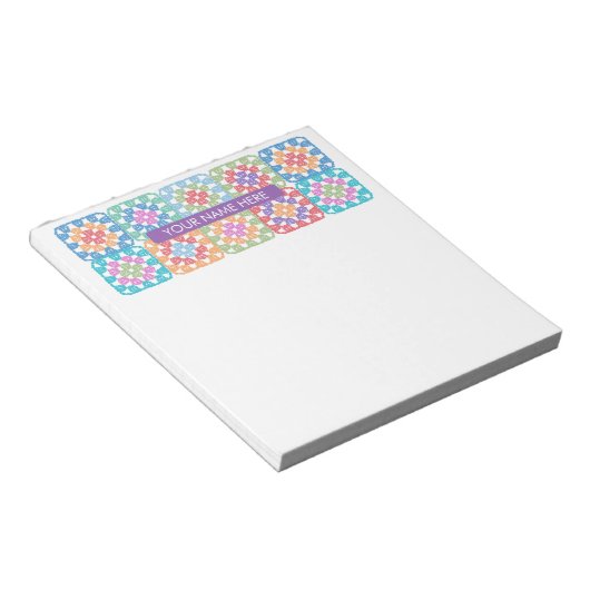 Bloc-notes Granny Carrés Crochet (Incliné)