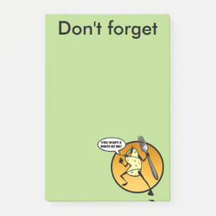 BLOC - NOTES GRAPHIQUE DE POST-IT DE BURRITO DRÔL
