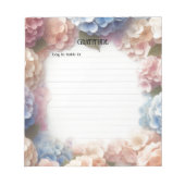 Bloc-notes Gratitude Watercolor Hydrangea (Devant)