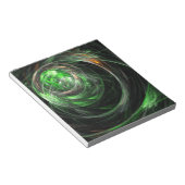 Bloc-notes Green Abstrait Art dans le monde entier (Incliné)