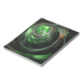 Bloc-notes Green Abstrait Art dans le monde entier (Tourné)